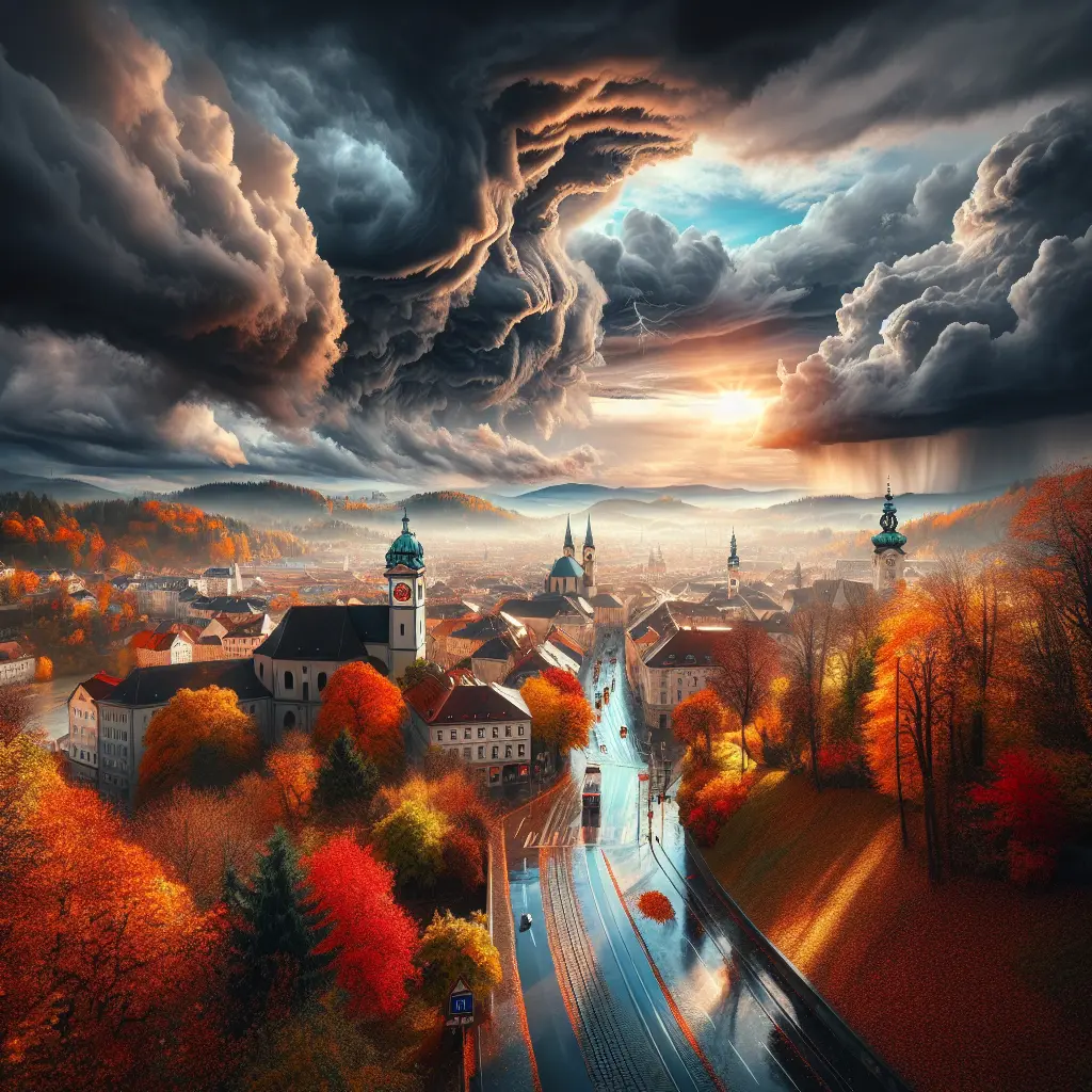 Hvordan er vejret i Graz i uge 42?